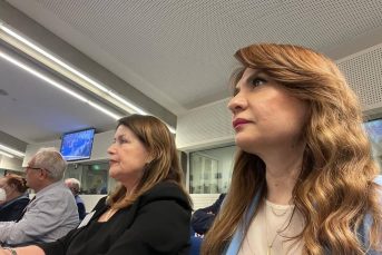The President of the Appeal Chamber, Mrs. Albana Shtylla, during the solemn opening hearing of the 2022 judicial year of the European Court of Human Rights (ECtHR), held in Strasbourg, France, attended by representatives of the highest courts of the 46 member states of the Council of Europe, as well as various local, national and international authorities - June 24, 2022
