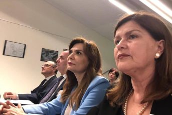 The President of the Appeal Chamber, Mrs. Albana Shtylla, during the solemn opening hearing of the judicial year 2022 of the European Court of Human Rights (ECtHR), held in Strasbourg, France, attended by representatives of the highest courts of the 46 member states of the Council of Europe, as well as various local, national and international authorities - June 24, 2022